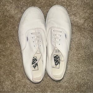 Vans White Canvas Shoes